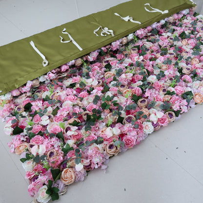 Summer Flower CB-430 8ft*8ft Cloth Back Artificial Flower Wall Roll up Fabric background