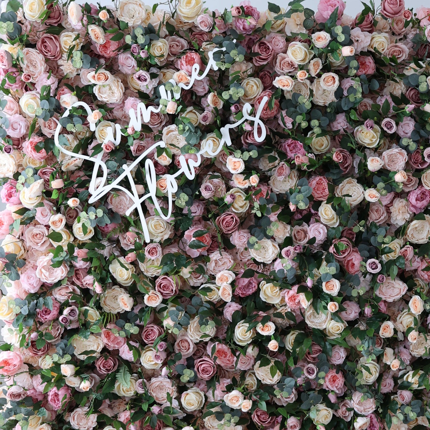 Summer Flower CB-431 8ft*8ft Cloth Back Artificial Flower Wall Roll up Fabric background