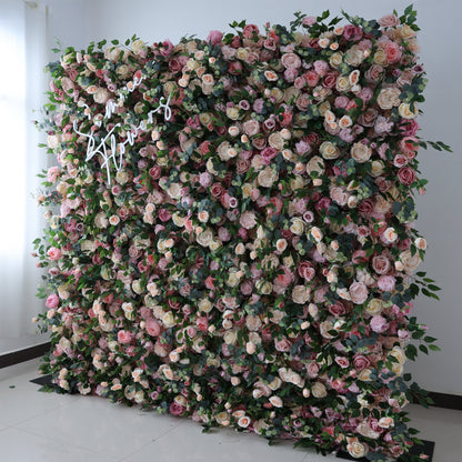 Summer Flower CB-431 8ft*8ft Cloth Back Artificial Flower Wall Roll up Fabric background