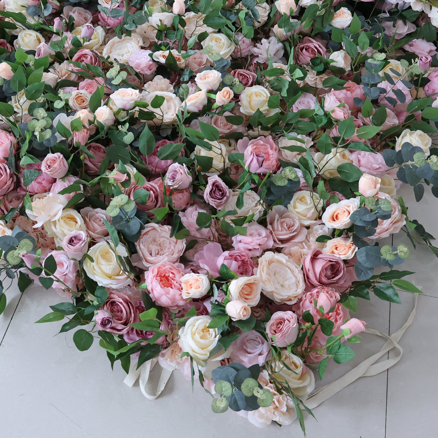 Summer Flower CB-431 8ft*8ft Cloth Back Artificial Flower Wall Roll up Fabric background