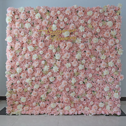 Summer Flower CB-332 8ft*8ft Cloth Back Artificial Flower Wall Roll up Fabric background
