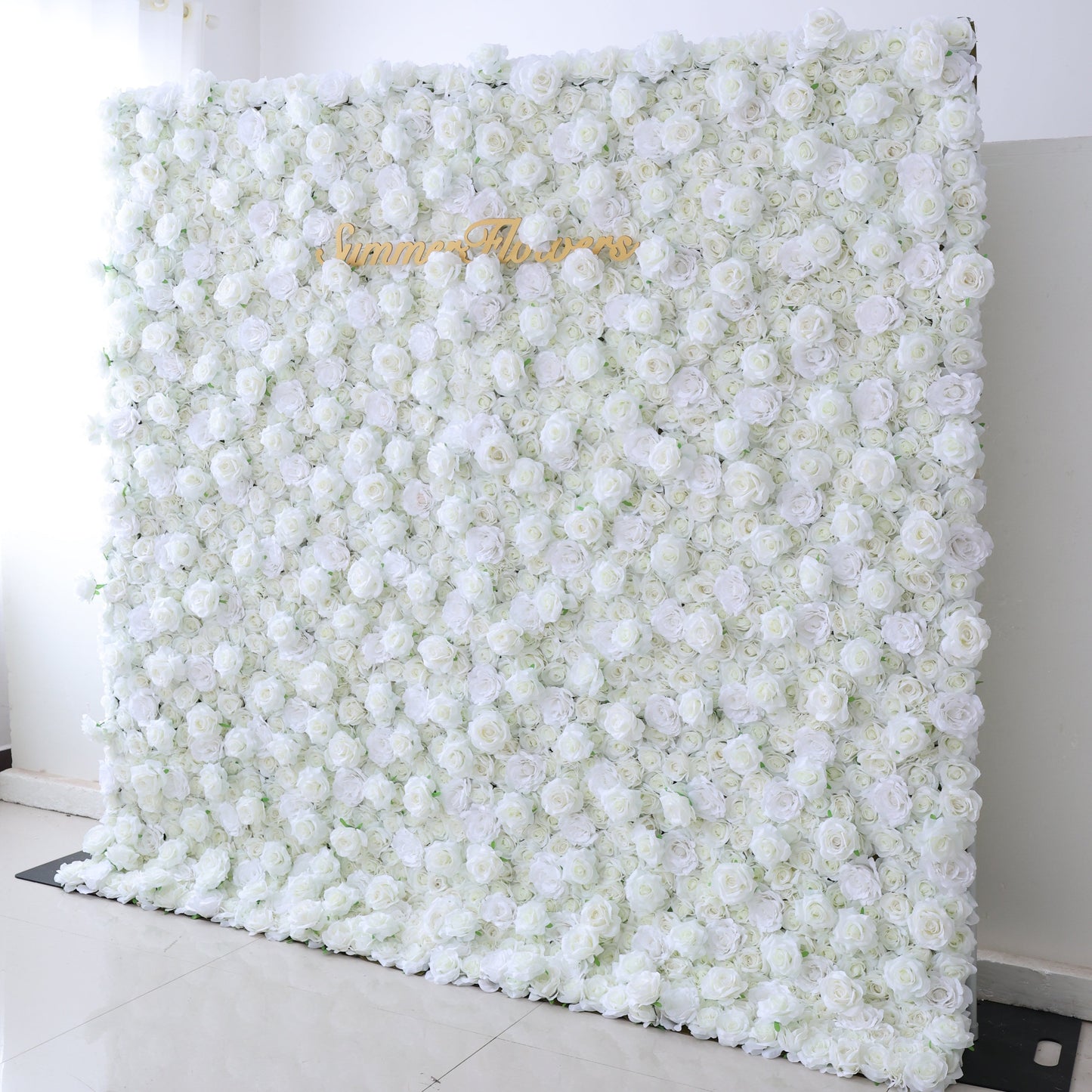 Summer Flower CB-361 8ft*8ft Cloth Back Artificial Flower Wall Roll up Fabric background