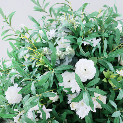 FL-067 Hot Selling Geogous Flower Table Centerpiece Stand For Wedding Decoration Silk Flower Arrangement And Backdrop