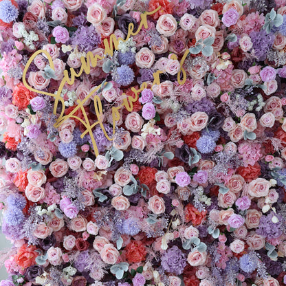 Summer Flower CB-434 8ft*8ft Cloth Back Artificial Flower Wall Roll up Fabric background