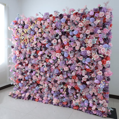 Summer Flower CB-434 8ft*8ft Cloth Back Artificial Flower Wall Roll up Fabric background