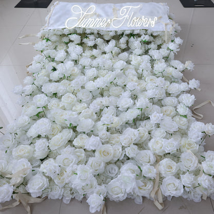 Summer Flower CB-435 8ft*8ft Cloth Back Artificial Flower Wall Roll up Fabric background