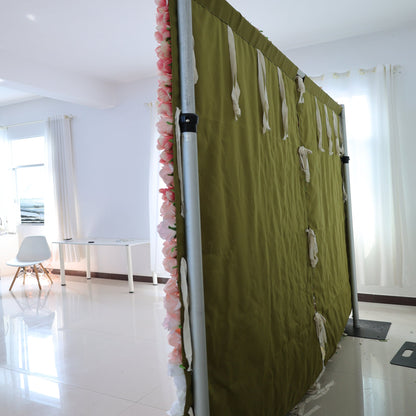 Summer Flower CB-440 8ft*8ft Cloth Back Artificial Flower Wall Roll up Fabric background