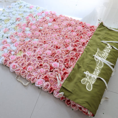Summer Flower CB-440 8ft*8ft Cloth Back Artificial Flower Wall Roll up Fabric background