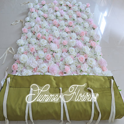 Summer Flower CB-441 8ft*8ft Cloth Back Artificial Flower Wall Roll up Fabric background