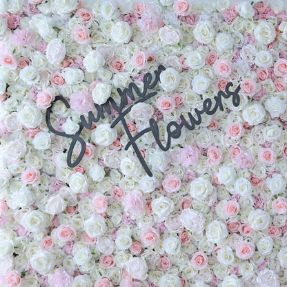 Summer Flower CB-441 8ft*8ft Cloth Back Artificial Flower Wall Roll up Fabric background