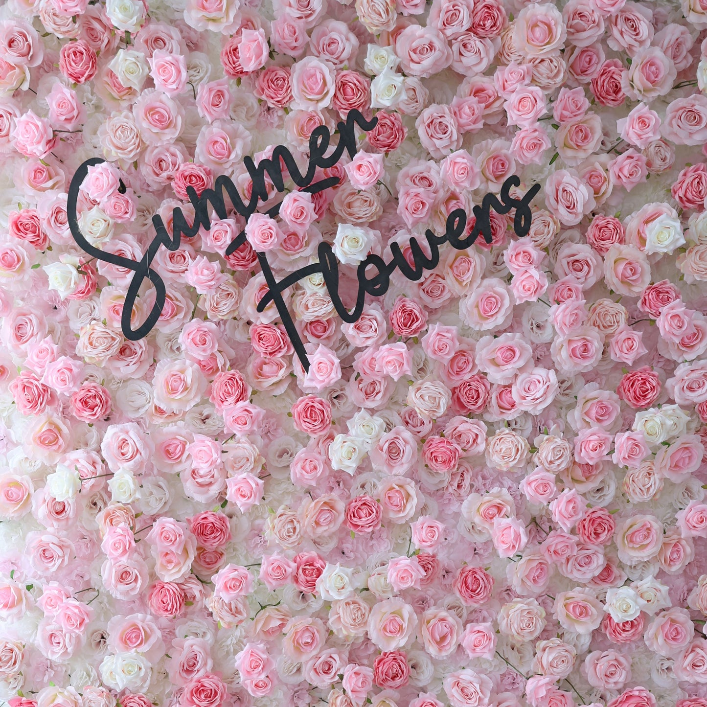 Summer Flower CB-437 8ft*8ft Cloth Back Artificial Flower Wall Roll up Fabric background