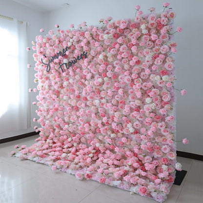 Summer Flower CB-437 8ft*8ft Cloth Back Artificial Flower Wall Roll up Fabric background