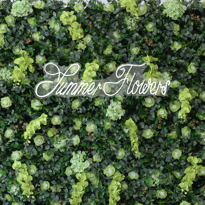 Summer Flower CB-368 8ft*8ft Cloth Back Artificial Flower Wall Roll up Fabric background