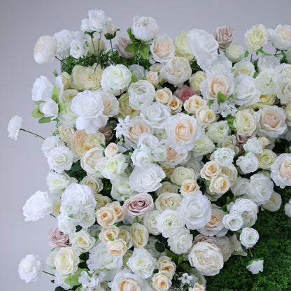Summer Flower CB-388 8ft*8ft Cloth Back Artificial Flower Wall Roll up Fabric background