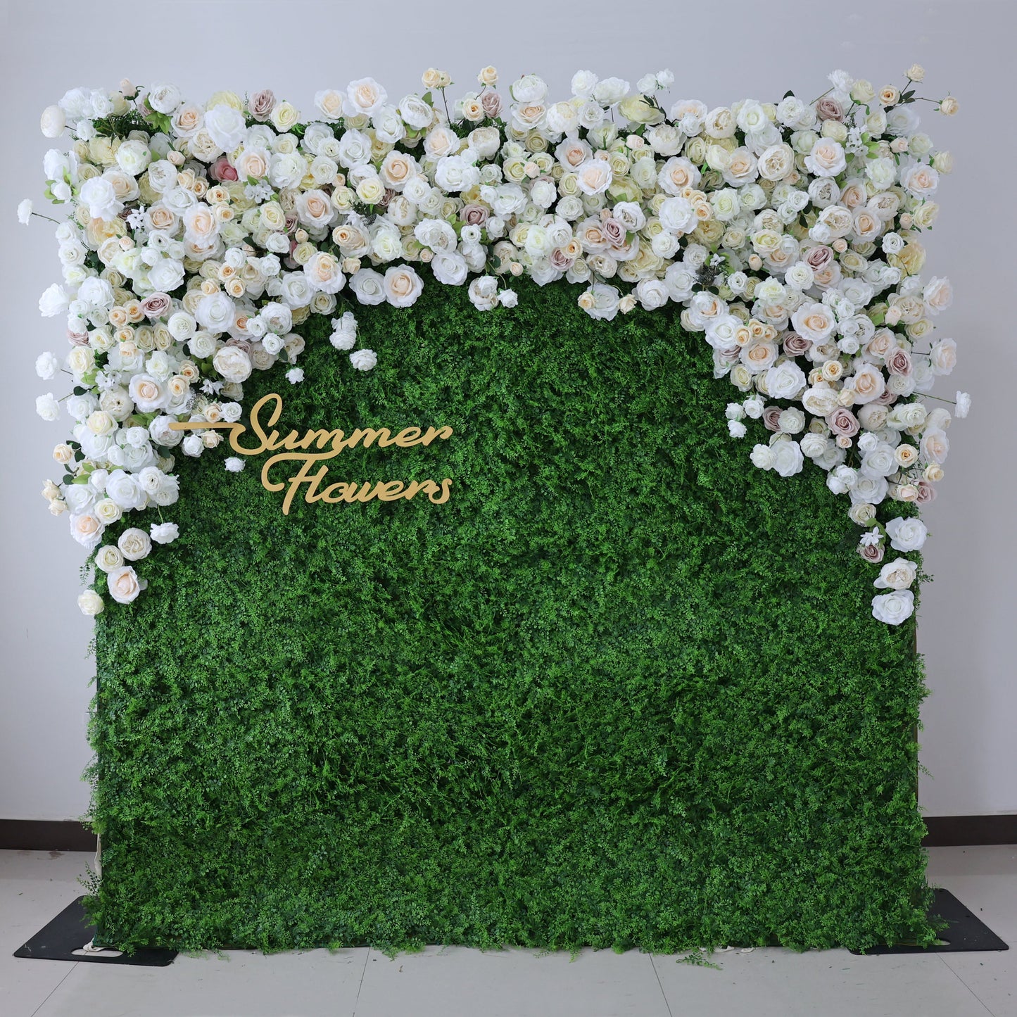 Summer Flower CB-388 8ft*8ft Cloth Back Artificial Flower Wall Roll up Fabric background