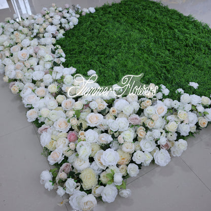 Summer Flower CB-388 8ft*8ft Cloth Back Artificial Flower Wall Roll up Fabric background