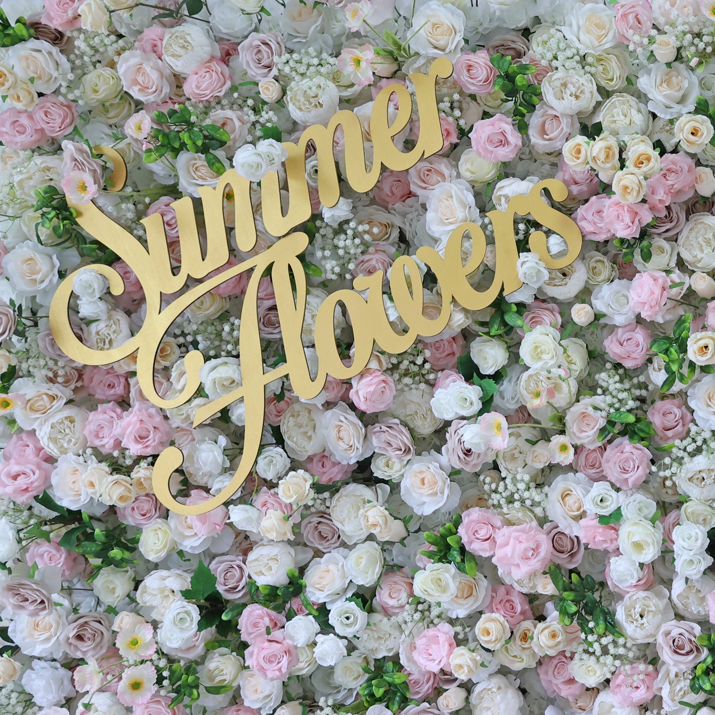 Summer Flower CB-443 8ft*8ft Cloth Back Artificial Flower Wall Roll up Fabric background