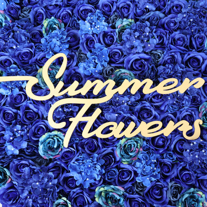 Summer Flower CB-493 8ft*8ft Cloth Back Artificial Flower Wall Roll up Fabric background