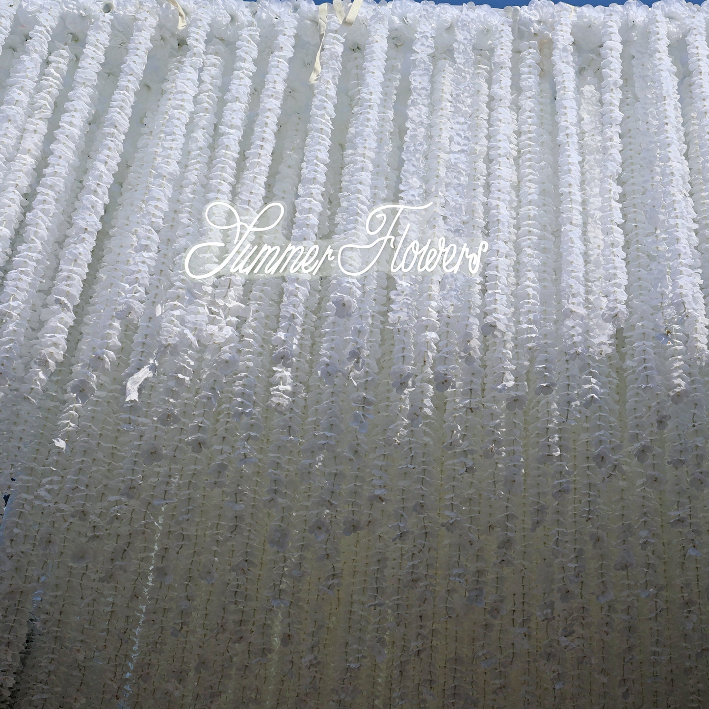 Summer Flower CB-496 8ft*8ft Cloth Back Artificial Flower Wall Roll up Fabric background
