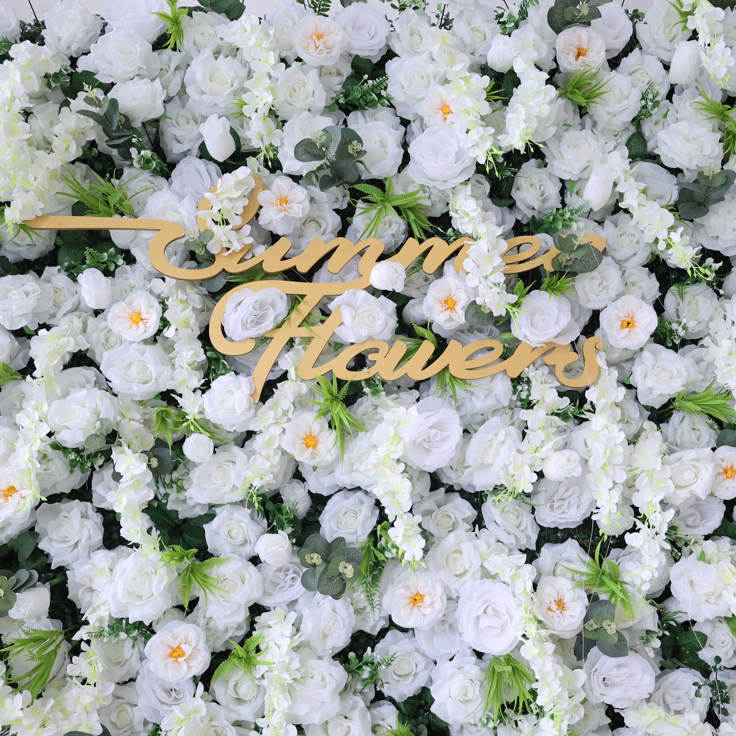 Summer Flower CB-391 8ft*8ft Cloth Back Artificial Flower Wall Roll up Fabric background