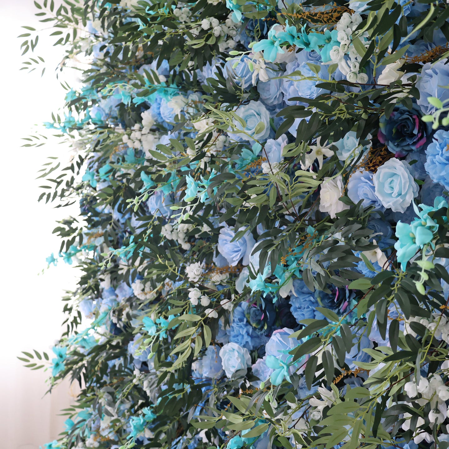 Summer Flower CB-389-2 8ft*8ft Cloth Back Artificial Flower Wall Roll up Fabric background