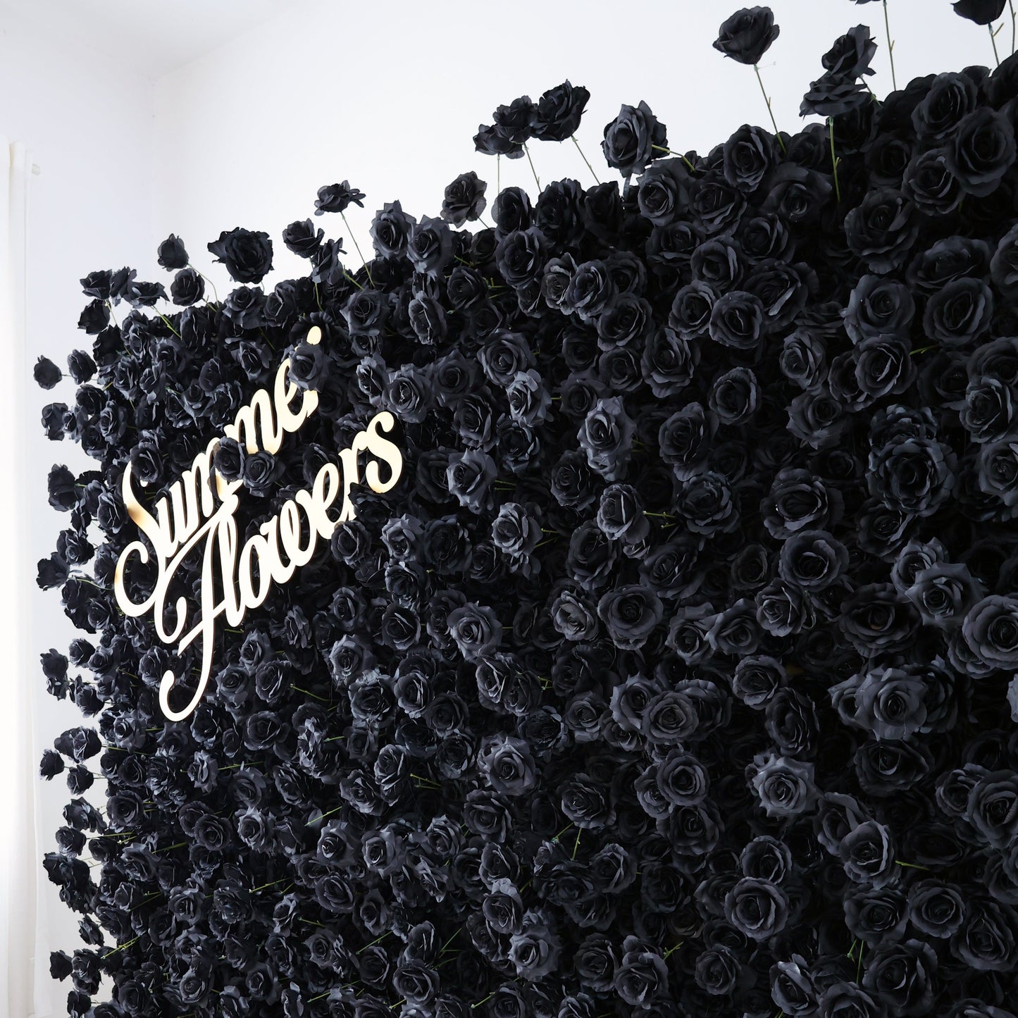 Summer Flower CB-404-3 8ft*8ft Cloth Back Artificial Flower Wall Roll up Fabric background