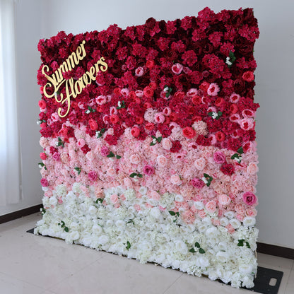 Summer Flower CB-436 8ft*8ft Cloth Back Artificial Flower Wall Roll up Fabric background