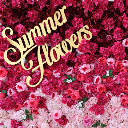Summer Flower CB-436 8ft*8ft Cloth Back Artificial Flower Wall Roll up Fabric background