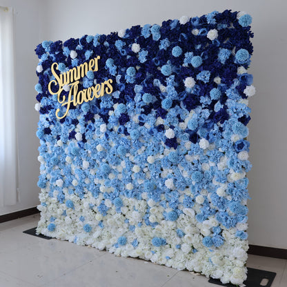 Summer Flower CB-425 8ft*8ft Cloth Back Artificial Flower Wall Roll up Fabric background
