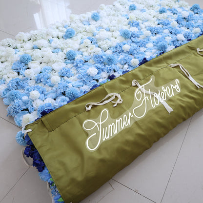Summer Flower CB-425 8ft*8ft Cloth Back Artificial Flower Wall Roll up Fabric background