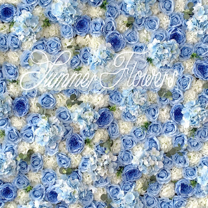 Summer Flower:CB-067 8ft*8ft Cloth Back Artificial Flower Wall Backdrop