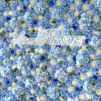 Summer Flower:CB-067 8ft*8ft Cloth Back Artificial Flower Wall Backdrop