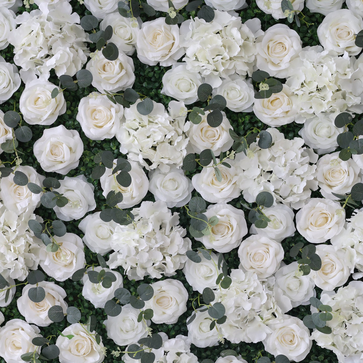 Summer Flower:CB-123 8ft*8ft Cloth Back Artificial Flower Wall Backdrop