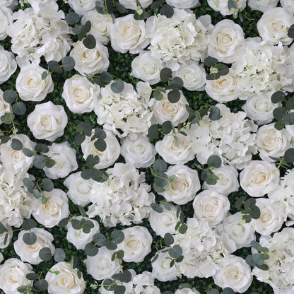Summer Flower:CB-123 8ft*8ft Cloth Back Artificial Flower Wall Backdrop