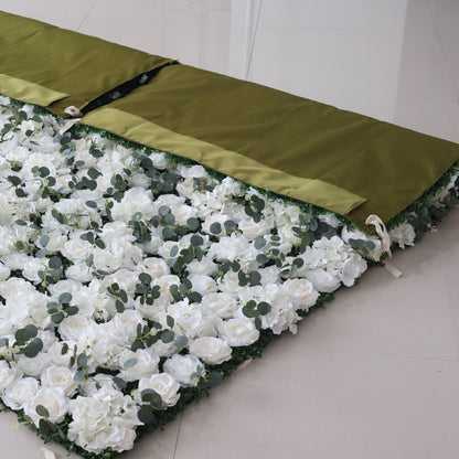 Summer Flower:CB-123 8ft*8ft Cloth Back Artificial Flower Wall Backdrop