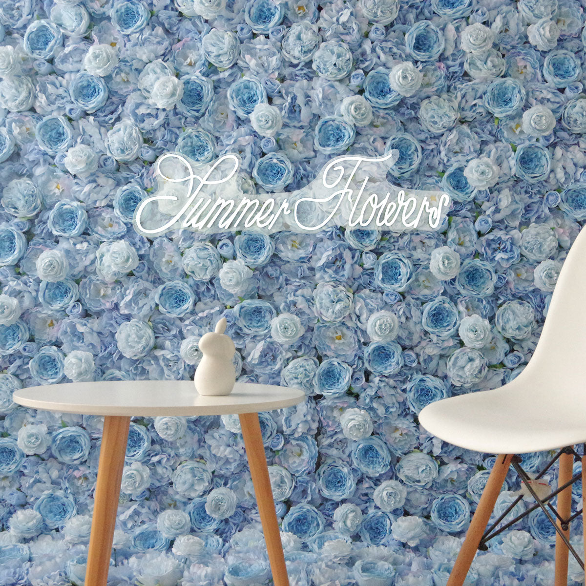 Summer Flower:CB-152 8ft*8ft Cloth Back Artificial Flower Wall Backdrop