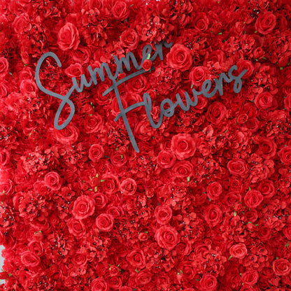 Summer Flower CB-157-3 8ft*8ft Cloth Back Artificial Flower Wall Roll up Fabric background