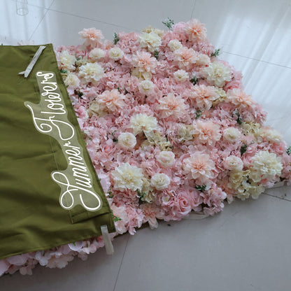 Summer Flower CB-332 8ft*8ft Cloth Back Artificial Flower Wall Roll up Fabric background