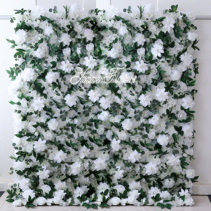 Summer Flower CB-333 8ft*8ft Cloth Back Artificial Flower Wall Roll up Fabric background