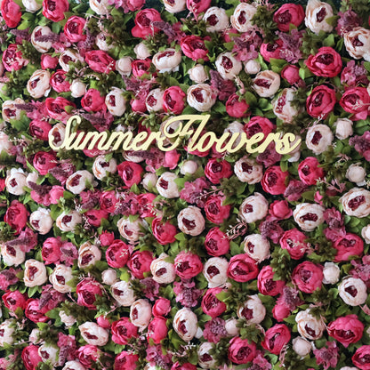 Summer Flower CB-334 8ft*8ft Cloth Back Artificial Flower Wall Roll up Fabric background