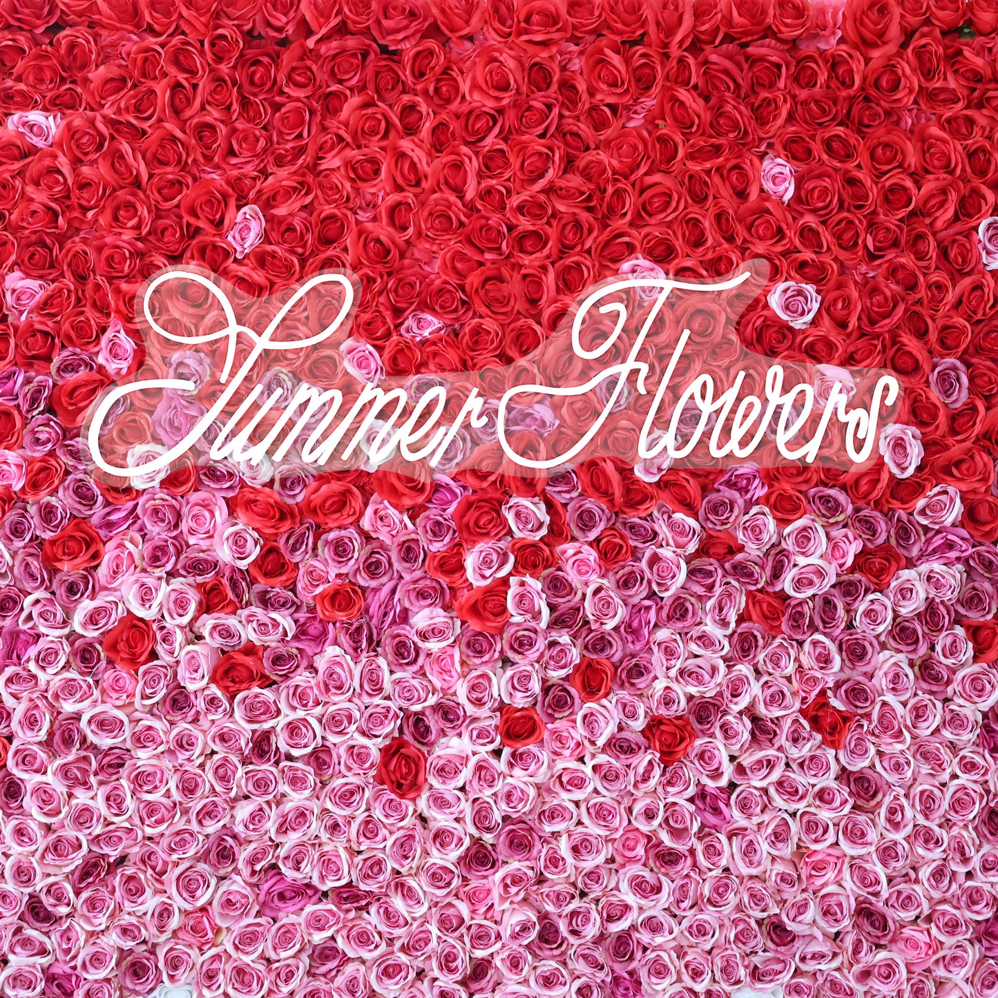 Summer Flower CB-338 8ft*8ft Cloth Back Artificial Flower Wall Roll up Fabric background
