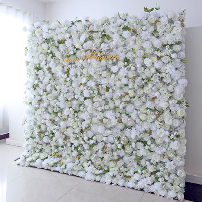 Summer Flower CB-342 8ft*8ft Cloth Back Artificial Flower Wall Backdrop Roll up Fabric background