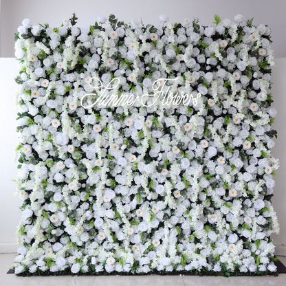 Summer Flower CB-391 8ft*8ft Cloth Back Artificial Flower Wall Roll up Fabric background