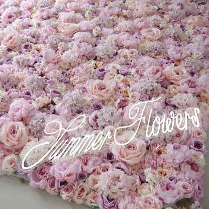 Summer Flower CB-048 8ft*8ft Cloth Back Artificial Flower Wall Roll up Fabric background