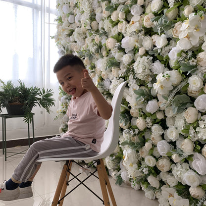 Summer Flower CB-142 8ft*8ft Cloth Back Artificial Flower Wall Roll up Fabric background