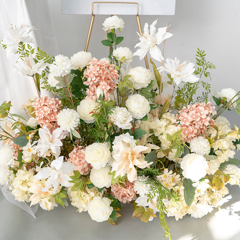 Champagne Wedding Floral Arrangement Table Centerpieces Decor A198 A7486