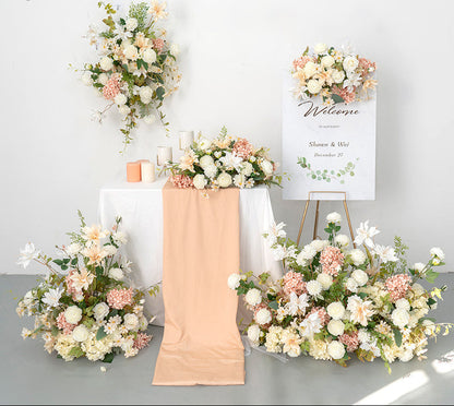 Champagne Wedding Floral Arrangement Table Centerpieces Decor A198 A7486