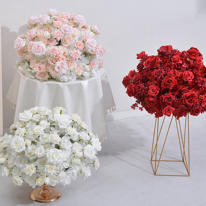 A8112  Rose Hydrangea Table Centerpiece Floral Ball Wedding Table Deor