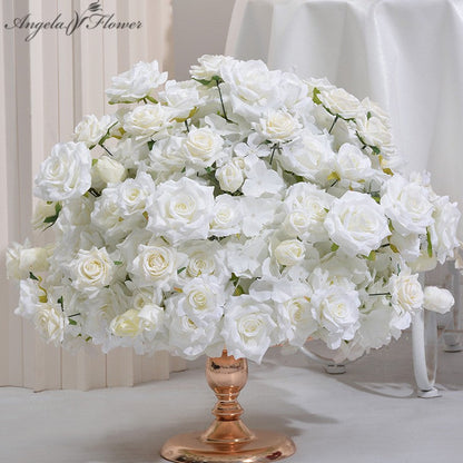 A8112  Rose Hydrangea Table Centerpiece Floral Ball Wedding Table Deor