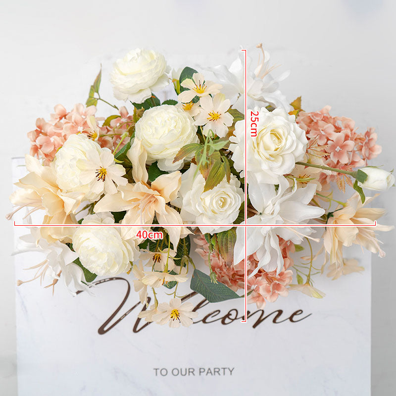Champagne Wedding Floral Arrangement Table Centerpieces Decor A198 A7486